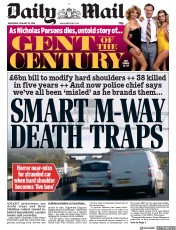 Daily Mail () Newspaper Front Page for 29 January 2020