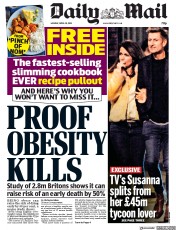Daily Mail () Newspaper Front Page for 29 April 2019