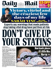 Daily Mail () Newspaper Front Page for 29 June 2016