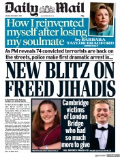 Daily Mail () Newspaper Front Page for 2 December 2019
