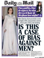 Daily Mail () Newspaper Front Page for 2 February 2018