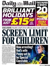 Daily Mail () Newspaper Front Page for 2 February 2019