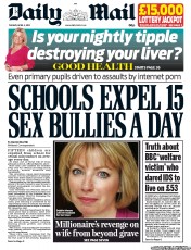 Daily Mail () Newspaper Front Page for 2 April 2013