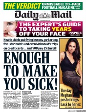 Daily Mail () Newspaper Front Page for 2 April 2018