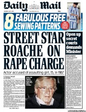 Daily Mail () Newspaper Front Page for 2 May 2013