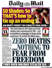 Daily Mail () Newspaper Front Page for 2 June 2021