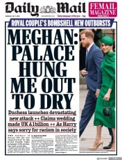 Daily Mail () Newspaper Front Page for 2 July 2020