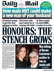 Daily Mail () Newspaper Front Page for 2 August 2016