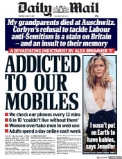 Daily Mail () Newspaper Front Page for 2 August 2018