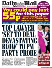 Daily Mail () Newspaper Front Page for 2 September 2022