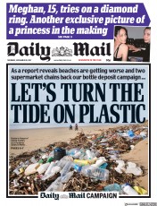 Daily Mail () Newspaper Front Page for 30 November 2017