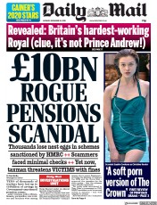 Daily Mail () Newspaper Front Page for 30 December 2019