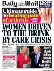 Daily Mail () Newspaper Front Page for 30 September 2019