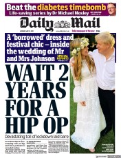 Daily Mail () Newspaper Front Page for 31 May 2021