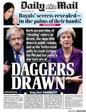 Daily Mail () Newspaper Front Page for 3 October 2018