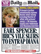 Daily Mail () Newspaper Front Page for 3 November 2020