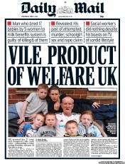 Daily Mail () Newspaper Front Page for 3 April 2013