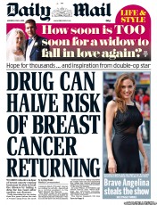 Daily Mail () Newspaper Front Page for 3 June 2013