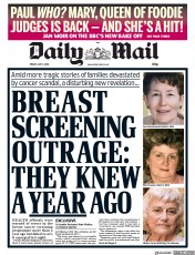 Daily Mail () Newspaper Front Page for 4 May 2018