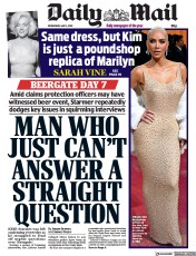Daily Mail () Newspaper Front Page for 4 May 2022