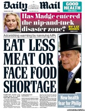 Daily Mail () Newspaper Front Page for 4 June 2013