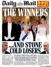 Daily Mail () Newspaper Front Page for 4 June 2019