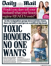 Daily Mail () Newspaper Front Page for 4 August 2016