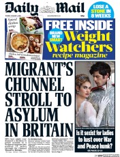Daily Mail () Newspaper Front Page for 5 January 2016