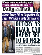Daily Mail () Newspaper Front Page for 5 January 2018