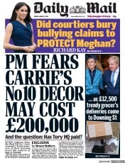 Daily Mail () Newspaper Front Page for 5 March 2021