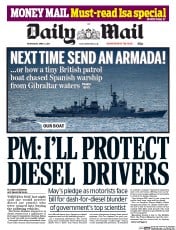 Daily Mail () Newspaper Front Page for 5 April 2017
