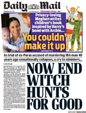 Daily Mail () Newspaper Front Page for 5 May 2021