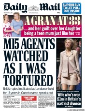 Daily Mail () Newspaper Front Page for 5 June 2015