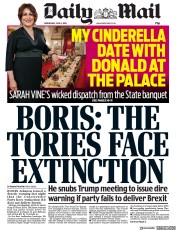 Daily Mail () Newspaper Front Page for 5 June 2019