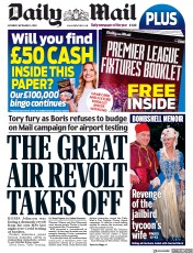 Daily Mail () Newspaper Front Page for 5 September 2020