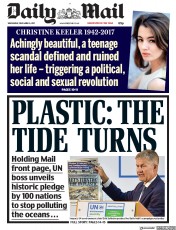 Daily Mail () Newspaper Front Page for 6 December 2017