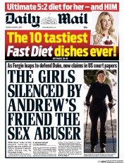 Daily Mail () Newspaper Front Page for 6 January 2015
