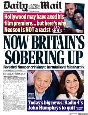 Daily Mail () Newspaper Front Page for 6 February 2019