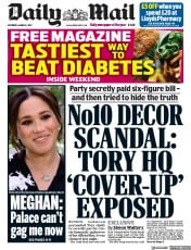 Daily Mail () Newspaper Front Page for 6 March 2021