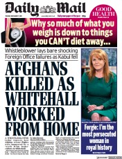 Daily Mail () Newspaper Front Page for 7 December 2021