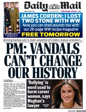 Daily Mail () Newspaper Front Page for 7 January 2022