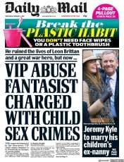 Daily Mail () Newspaper Front Page for 7 February 2018