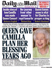 Daily Mail () Newspaper Front Page for 7 February 2022