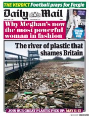 Daily Mail () Newspaper Front Page for 7 May 2018
