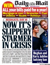 Daily Mail () Newspaper Front Page for 7 May 2022