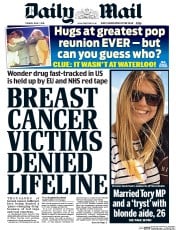 Daily Mail () Newspaper Front Page for 7 June 2016