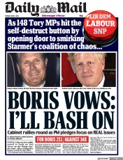 Daily Mail () Newspaper Front Page for 7 June 2022