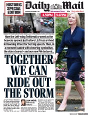 Daily Mail () Newspaper Front Page for 7 September 2022