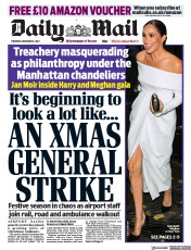 Daily Mail () Newspaper Front Page for 8 December 2022