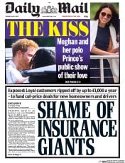 Daily Mail () Newspaper Front Page for 8 May 2017